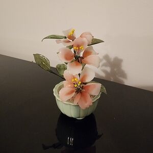 Elegant Floral Arrangement in Green Pot